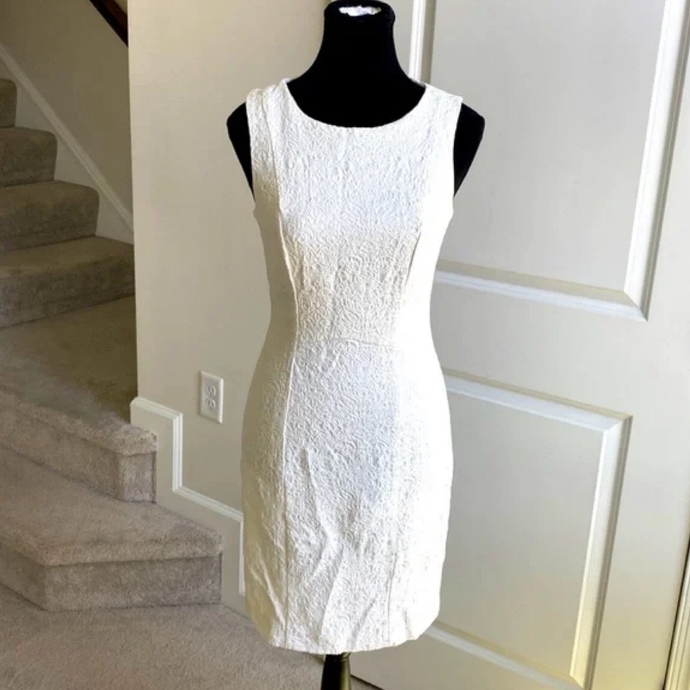 H&M white midi dress